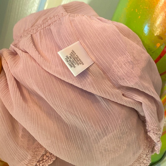 CANDIE’s Beautiful Elegant Lace Trim Blouse - Mauve - Picture 15 of 15